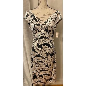 Beautiful Black & White Dress Size 12